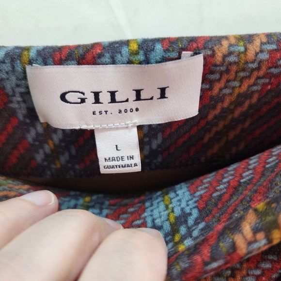 Gilli Plaid Mini Skirt - Red and Blue - Picture 4 of 9